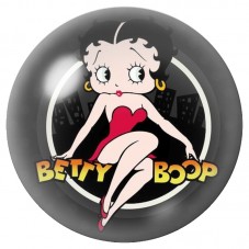 Cabochon en Verre Illustré Pin-Up Assise en Rouge 12 à 25mm pour la Création de Bijoux Fantaisie - DIY