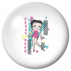Cabochon en Verre Illustré Pin-Up au Décor Géométrique 12 à 25mm pour la Création de Bijoux Fantaisie - DIY