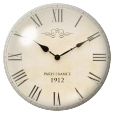 Cabochon en Verre Illustré Horloge Parisienne Vintage 12 à 25mm pour la Création de Bijoux Fantaisie - DIY