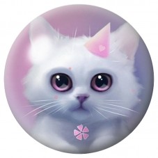 Cabochon en Verre Illustré Chat Fête 12 à 25mm pour la Création de Bijoux Fantaisie - DIY