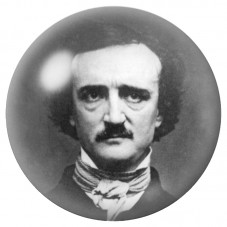 Cabochon en Verre Illustré Portrait d’Edgar Allan Poe 12 à 25mm pour la Création de Bijoux Fantaisie - DIY