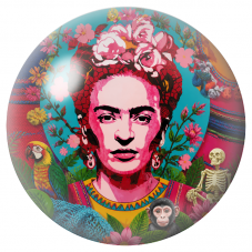 Cabochon en Verre Illustré Frida Pop avec Squelette et Animaux 12 à 25mm pour la Création de Bijoux Fantaisie - DIY