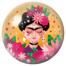 Cabochon en Verre Illustré Frida Kawaii aux Fleurs et au Petit Crâne 12 à 25mm pour la Création de Bijoux Fantaisie - DIY