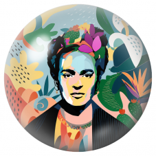 Cabochon en Verre Illustré Frida Pop au Cactus dans un Jardin Graphique 12 à 25mm pour la Création de Bijoux Fantaisie - DIY