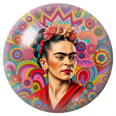 Cabochon en Verre Illustré Frida Pop aux Motifs Colorés 12 à 25mm pour la Création de Bijoux Fantaisie - DIY