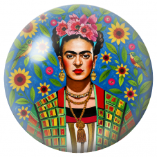 Cabochon en Verre Illustré Frida aux Oiseaux dans les Tournesols 12 à 25mm pour la Création de Bijoux Fantaisie - DIY