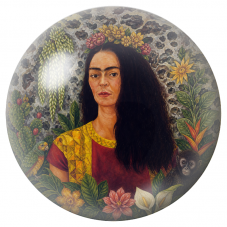 Cabochon en Verre Illustré Frida au Perroquet et au Singe dans la Jungle 12 à 25mm pour la Création de Bijoux Fantaisie - DIY