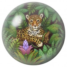 Cabochon en Verre Illustré Léopard dans la Jungle 12 à 25mm pour la Création de Bijoux Fantaisie - DIY