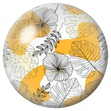 Cabochon en Verre Illustré Fleurs Jaunes en Dessin Botanique 12 à 25mm pour la Création de Bijoux Fantaisie - DIY