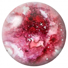 Cabochon en Verre Illustré Galaxie Rose et Pourpre 12 à 25mm pour la Création de Bijoux Fantaisie - DIY