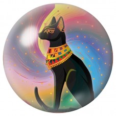 Cabochon en Verre Illustré Bastet dans une Nébuleuse Colorée 12 à 25mm pour la Création de Bijoux Fantaisie - DIY