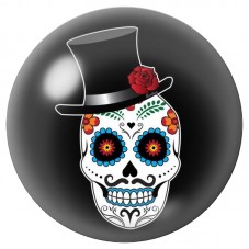 Cabochon en Verre Illustré Calavera Gentleman au Haut-de-Forme 12 à 25mm pour la Création de Bijoux Fantaisie - DIY