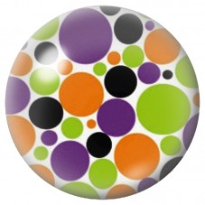 Cabochon en Verre Illustré Bulles Pop Multicolores 12 à 25mm pour la Création de Bijoux Fantaisie - DIY