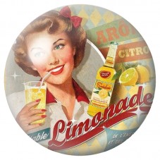 Cabochon en Verre Illustré Publicité Limonade Pin-up 12 à 25mm pour la Création de Bijoux Fantaisie - DIY