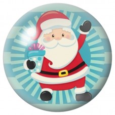 Cabochon en Verre Illustré Père Noël Joyeux 12 à 25mm pour la Création de Bijoux Fantaisie - DIY