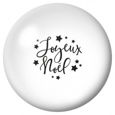 Cabochon en Verre Illustré Joyeux Noël aux Étoiles 12 à 25mm pour la Création de Bijoux Fantaisie - DIY