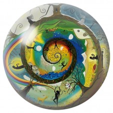 Cabochon en Verre Illustré Caméléon en Spirale 12 à 25mm pour la Création de Bijoux Fantaisie - DIY