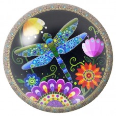 Cabochon en Verre Illustré Libellule au Jardin Coloré 12 à 25mm pour la Création de Bijoux Fantaisie - DIY