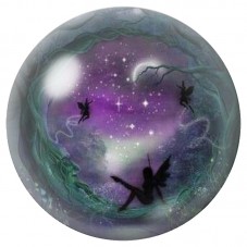 Cabochon en Verre Illustré Fées dans la Nuit Étoilée 12 à 25mm pour la Création de Bijoux Fantaisie - DIY