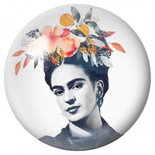 Cabochon en Verre Illustré Frida Kahlo aux Fleurs d’Automne 12 à 25mm pour la Création de Bijoux Fantaisie - DIY