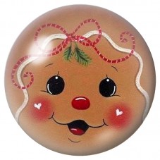 Cabochon en Verre Illustré Visage de Bonhomme Pain d’Épice 12 à 25mm pour la Création de Bijoux Fantaisie - DIY