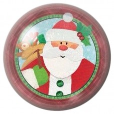 Cabochon en Verre Illustré Père Noël au Médaillon Patchwork 12 à 25mm pour la Création de Bijoux Fantaisie - DIY