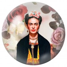 Cabochon en Verre Illustré Frida Kahlo aux Roses Pastel 12 à 25mm pour la Création de Bijoux Fantaisie - DIY