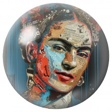 Cabochon en Verre Illustré Frida Kahlo en Collage Urbain 12 à 25mm pour la Création de Bijoux Fantaisie - DIY