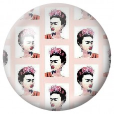 Cabochon en Verre Illustré Motif Pop de Frida Kahlo 12 à 25mm pour la Création de Bijoux Fantaisie - DIY