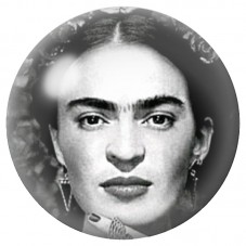 Cabochon en Verre Illustré Gros Plan de Frida Kahlo 12 à 25mm pour la Création de Bijoux Fantaisie - DIY