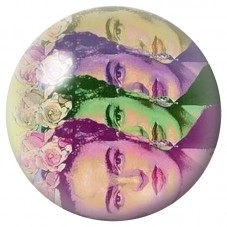 Cabochon en Verre Illustré Frida Kahlo Pop Art 12 à 25mm pour la Création de Bijoux Fantaisie - DIY
