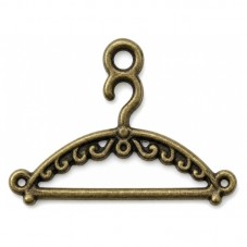 5 Breloques Cintre Bronze 3.6x1.9mm pour la Création de Bijoux Fantaisie - DIY