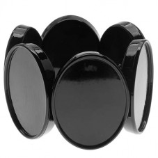 Support Bracelet Élastique Noir pour Cabochon 30x40mm pour la Création de Bijoux Fantaisie - DIY