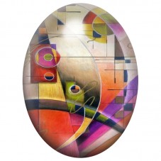 Cabochon en Verre Illustré Composition aux Plans Transparents 13x18, 18x25 ou 30x40mm pour la Création de Bijoux Fantaisie - DIY