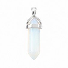 Pendentif en Pierre Naturelle Opalite 4cm pour la Création de Bijoux Fantaisie – DIY