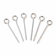 500 Clous Tiges à Oeil en Acier Inoxydable 1,6cm pour la Création de Bijoux Fantaisie - DIY