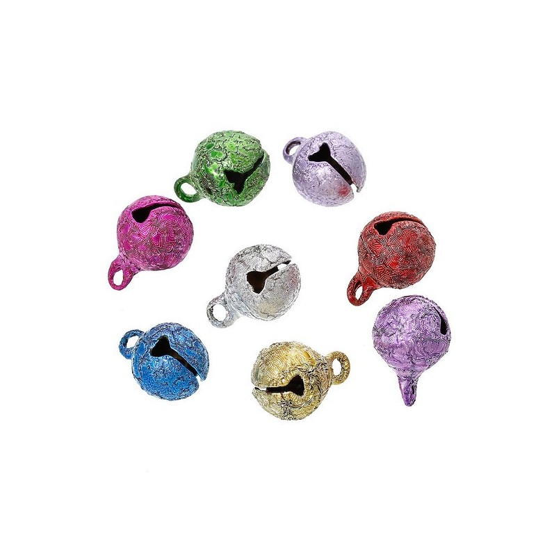 10 Breloques Grelots Clochette en Alliage 14x10mm