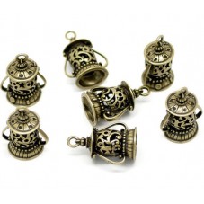 Breloque Lanterne Vintage Bronze 29x20mm
