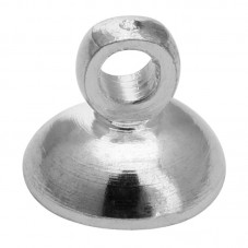 4 Attaches Pendentif Argenté pour Globe 6mm