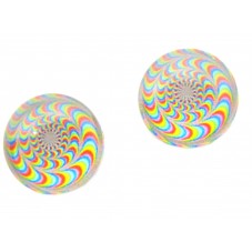 2 Cabochons en Verre Illustrés Fantaisie 12mm  pour la Création de Bijoux Fantaisie - DIY
