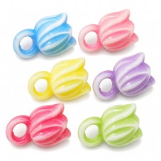 20 Breloques Fleurs Tulipe 14x9mm pour la Création de Bijoux Fantaisie - DIY