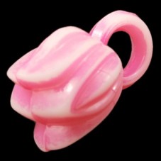 20 Breloques Fleurs Tulipe 14x9mm