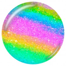 Cabochon en Verre Illustré Paillettes Arc-en-Ciel 12 à 25mm pour la Création de Bijoux Fantaisie - DIY