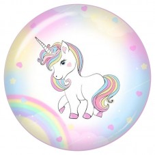 Cabochon en Verre Illustré Licorne 12 à 25mm pour la Création de Bijoux Fantaisie - DIY