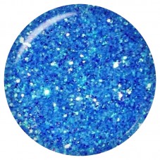 Cabochon en Verre Illustré Paillettes Bleu Océan 12 à 25mm pour la Création de Bijoux Fantaisie - DIY