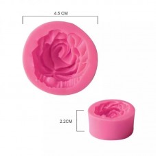 Moule en Silicone Fleur Rose Fimo Résine Gâteau