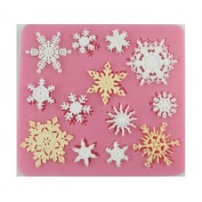 Moule en Silicone Flocons de Neige Noël Fimo Résine Gâteau