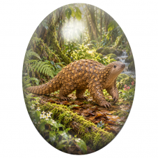 Cabochon en Verre Illustré Pangolin dans la Forêt Tropicale 13x18, 18x25 ou 30x40mm pour la Création de Bijoux Fantaisie - DIY