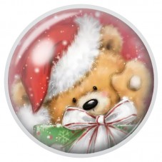 Cabochon en Verre Illustré Ourson au Grand Cadeau Blanc 12 à 25mm pour la Création de Bijoux Fantaisie - DIY