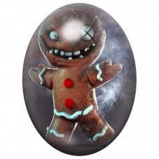Cabochon en Verre Illustré Pain d’Épice Monstrueux 13x18, 18x25 ou 30x40mm pour la Création de Bijoux Fantaisie - DIY